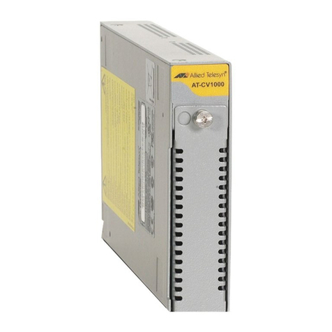 Allied Telesis Converteon AT-CV1000 User manual Allied Telesis Converteon AT-CV1000 User manual