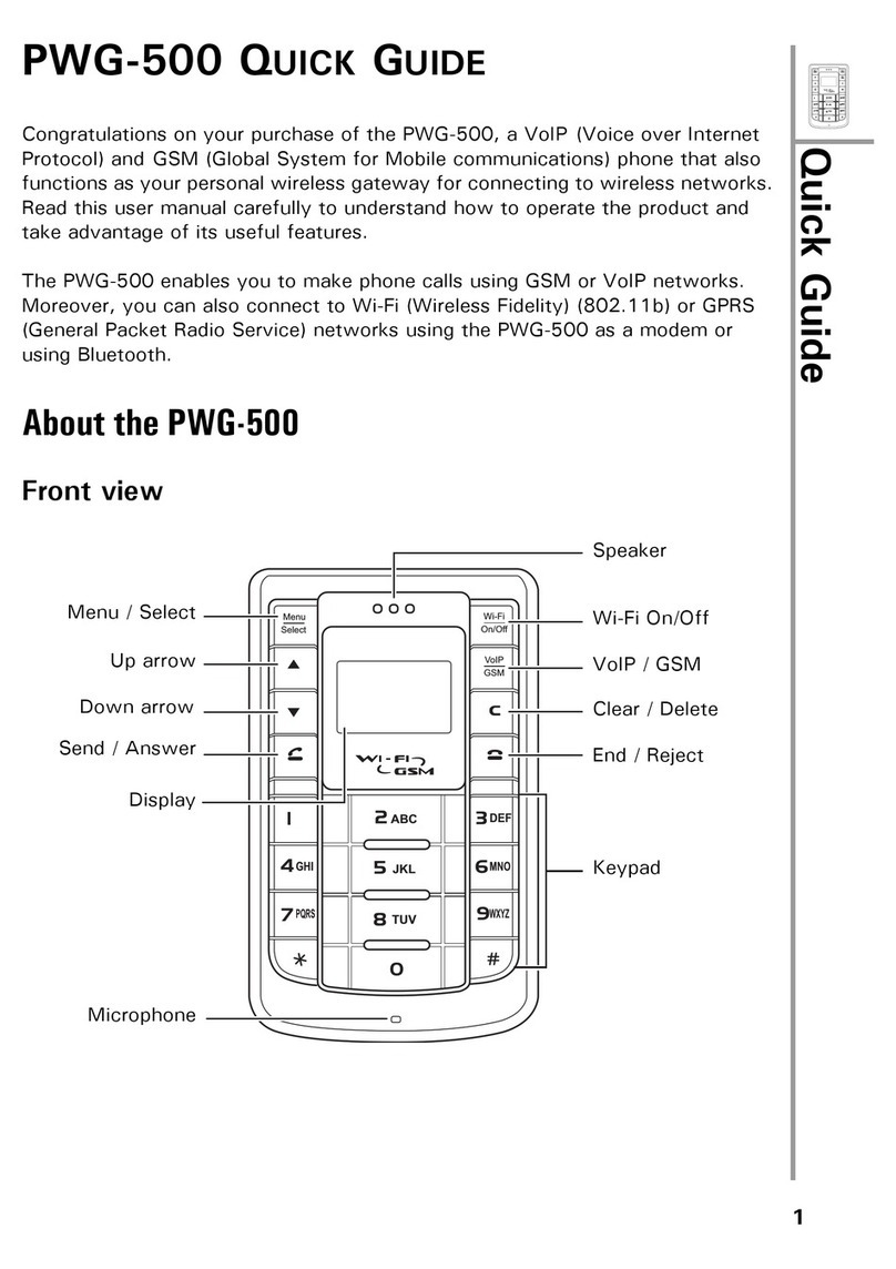 G-Tek PWG-500 User manual