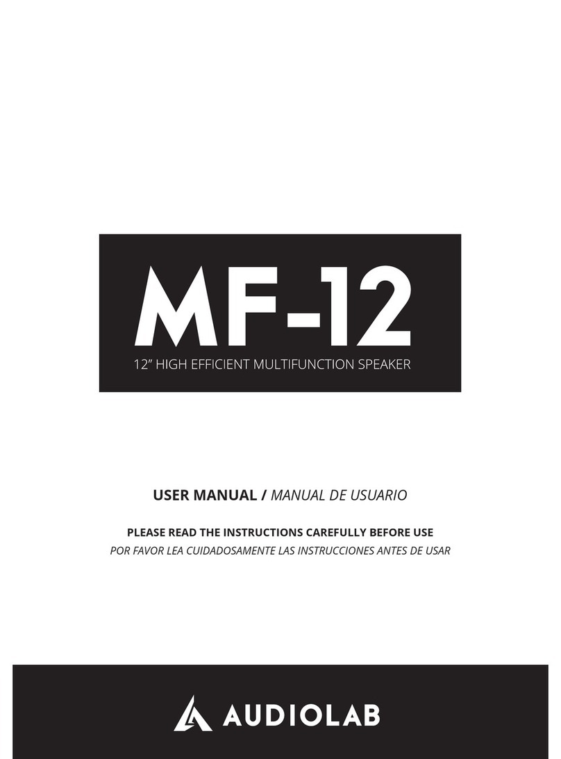 Audiolab MF-12 user manual