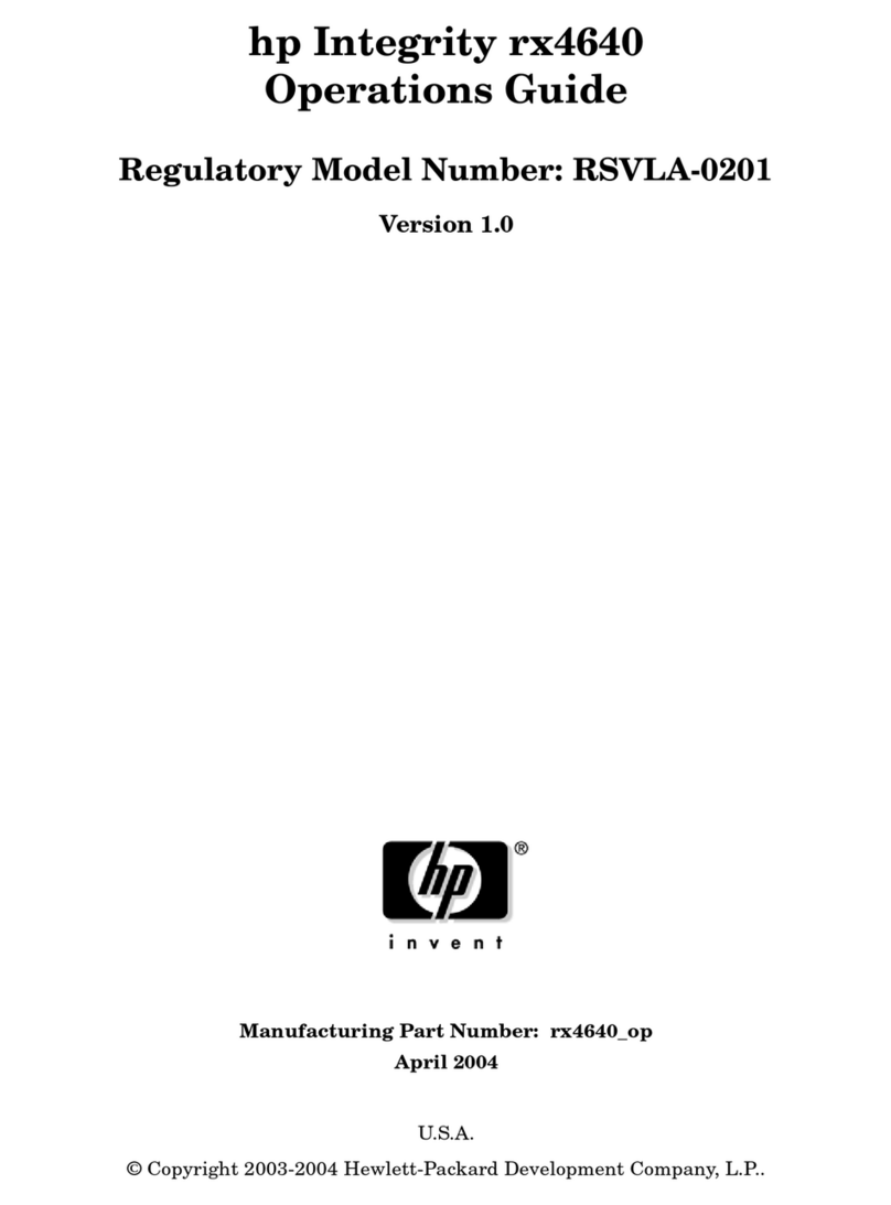 HP Integrity rx4640 User manual