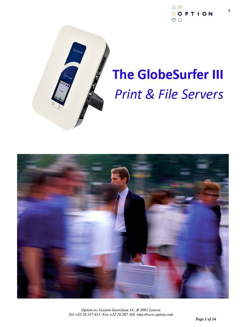 Option Audio globesurger III user manual