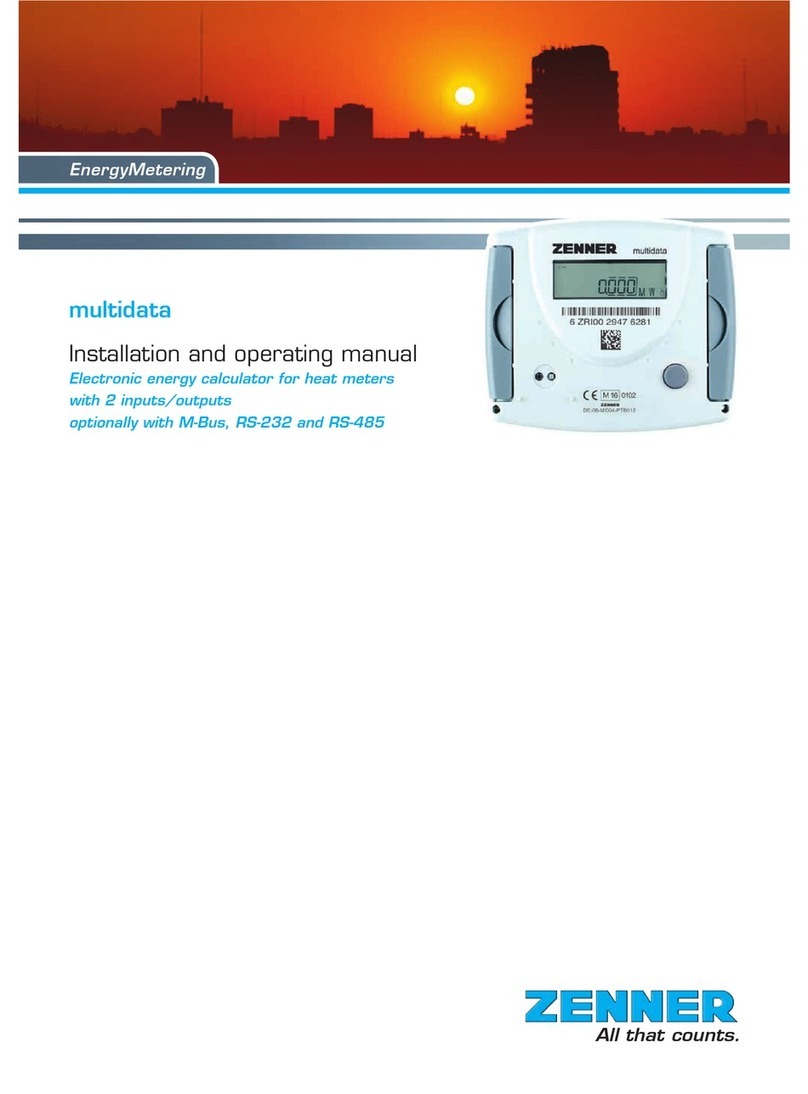 Zenner multidata series User manual