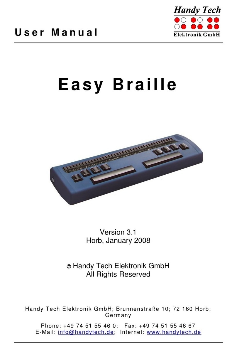 HandyTech Easy Braille user manual