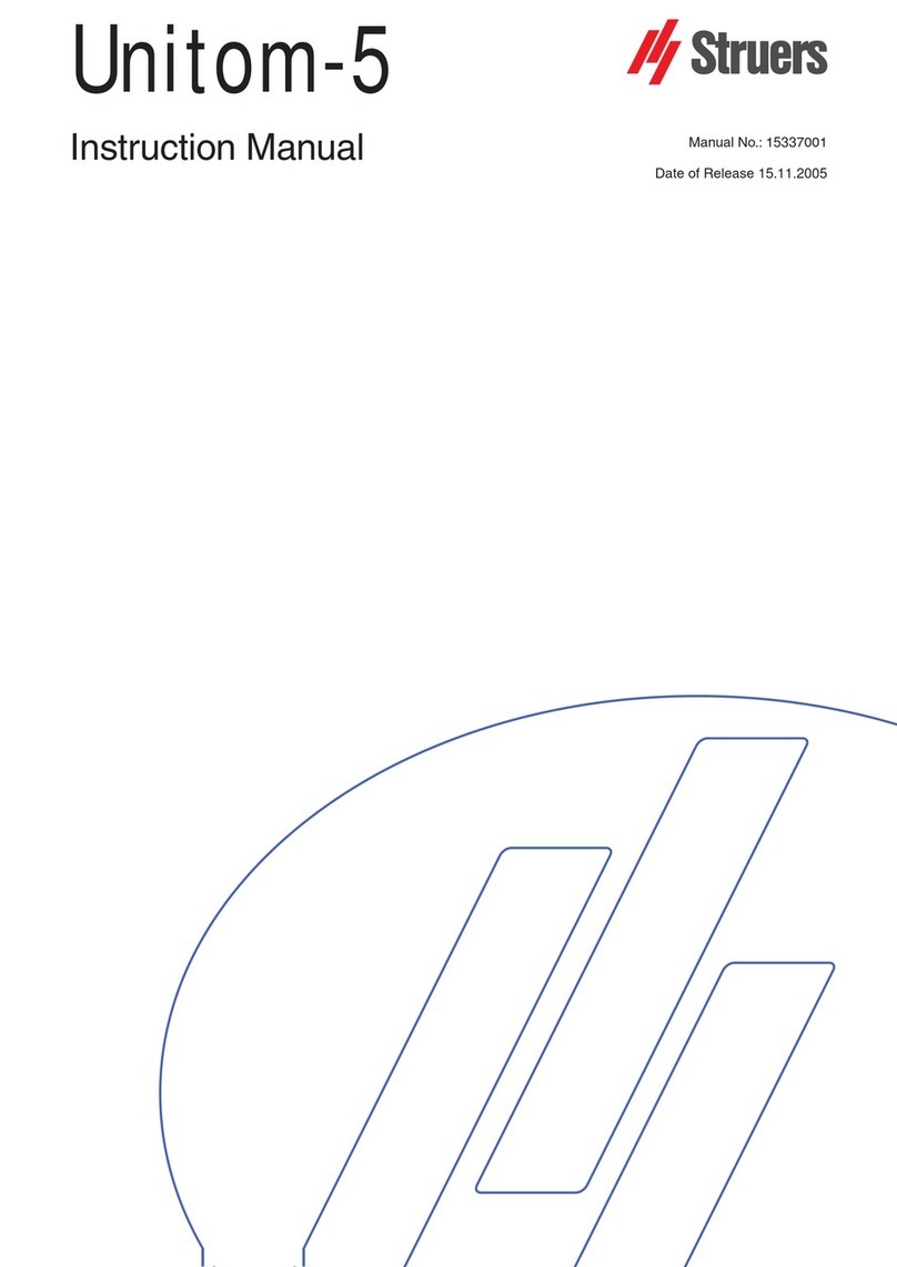 Struers Unitom-5 User manual