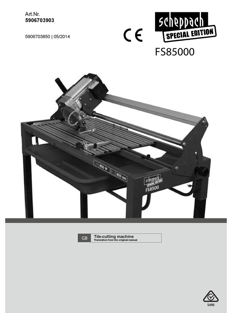 Scheppach FS85000 User manual