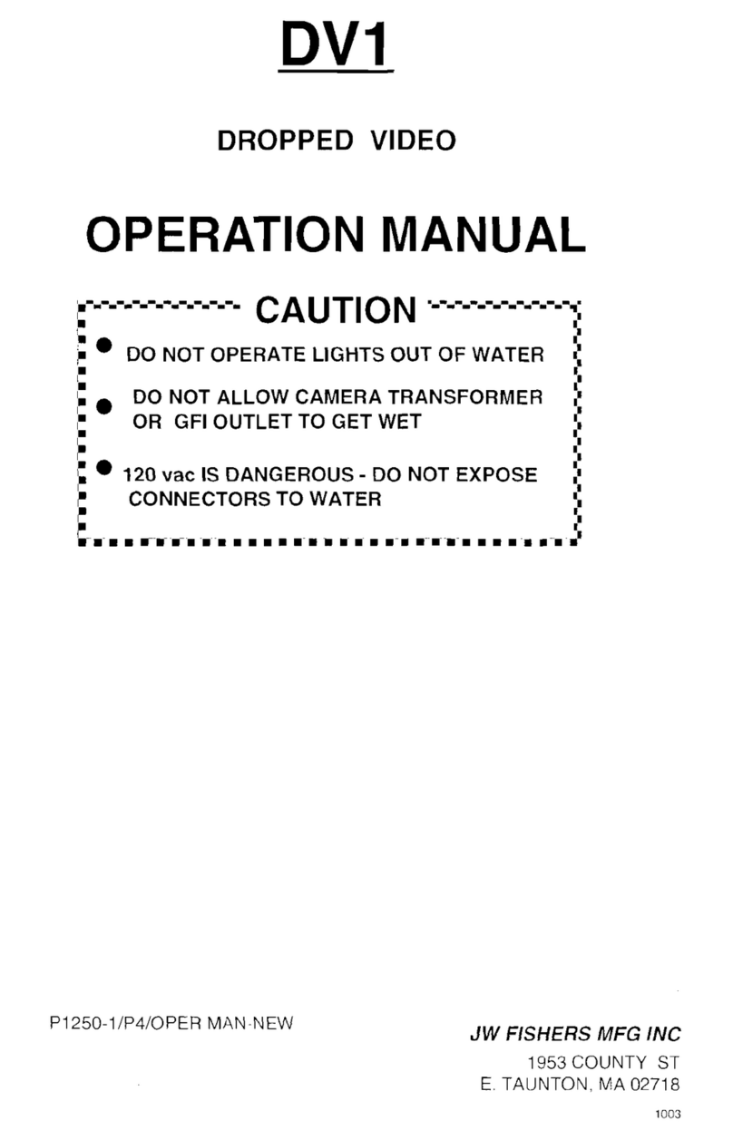 JW Fishers DV-1 Operation manual
