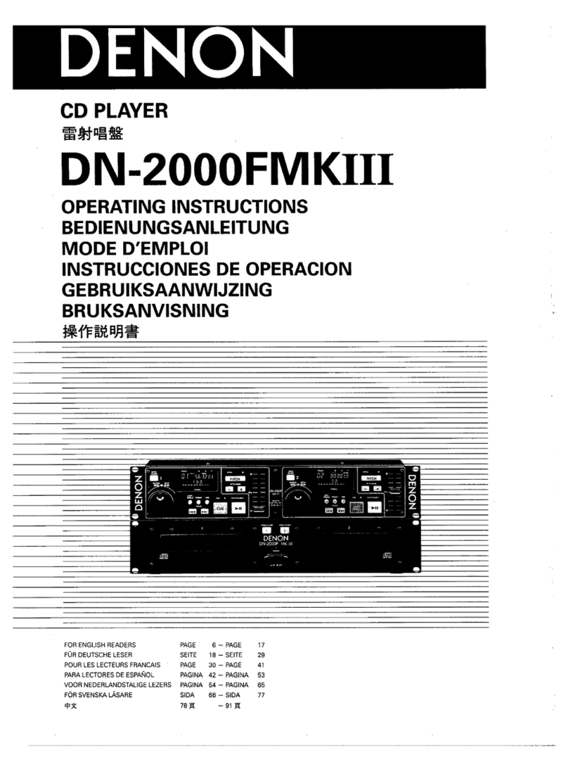 Denon DN-2000FMKIII User manual