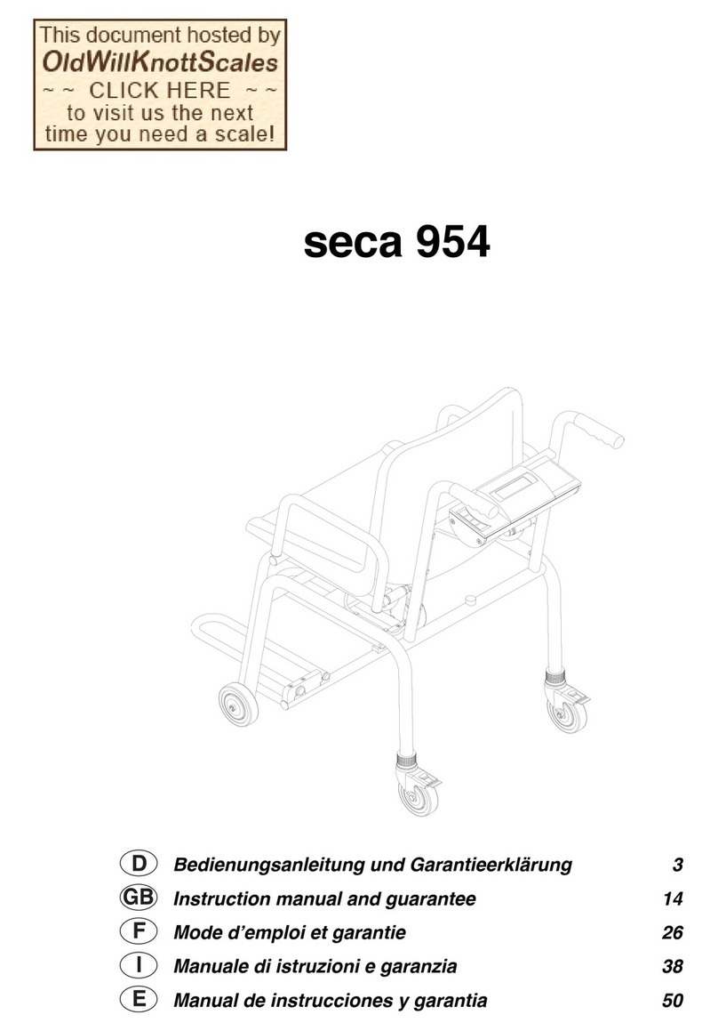 Seca 954 Instruction Manual
