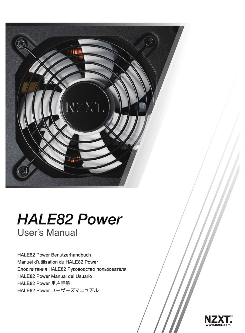 NZXT Hale82 Power user manual