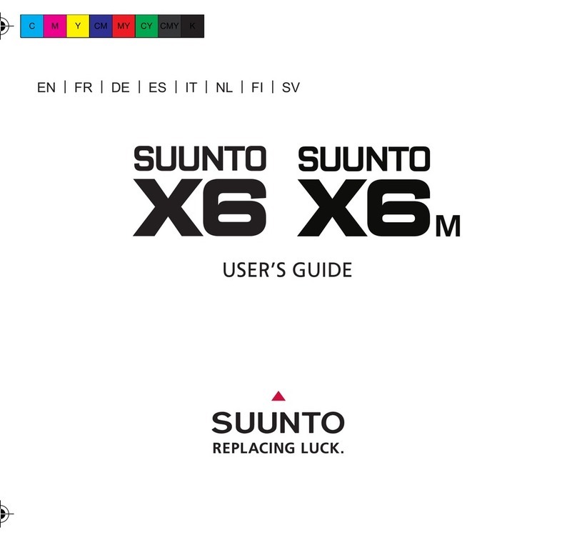 Suunto X6 User manual