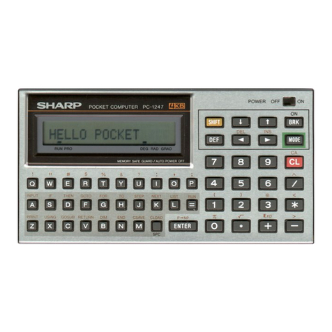 Sharp PC-1246 Service manual