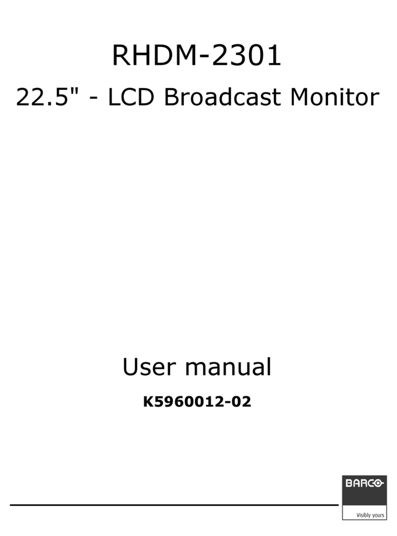 Barco RHDM-2301 User manual