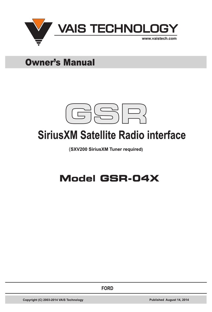 Vais Technology GSR-04X owner's manual Vais Technology GSR-04X owner's manual