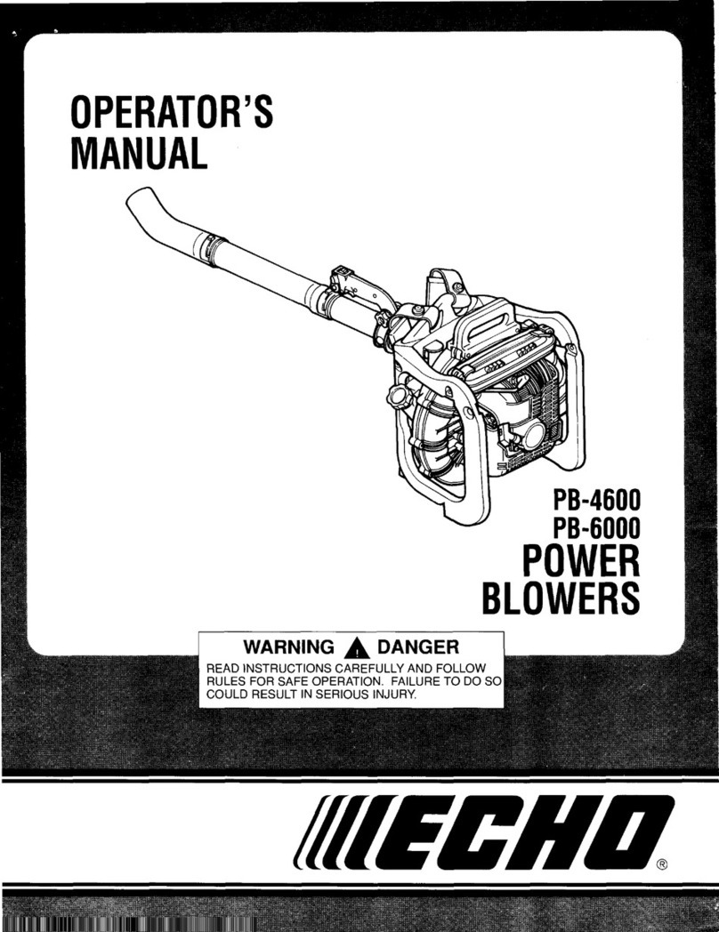 Echo PB-4600 Operator's manual