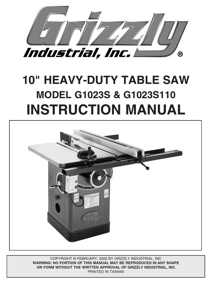 Grizzly G1023S instruction manual