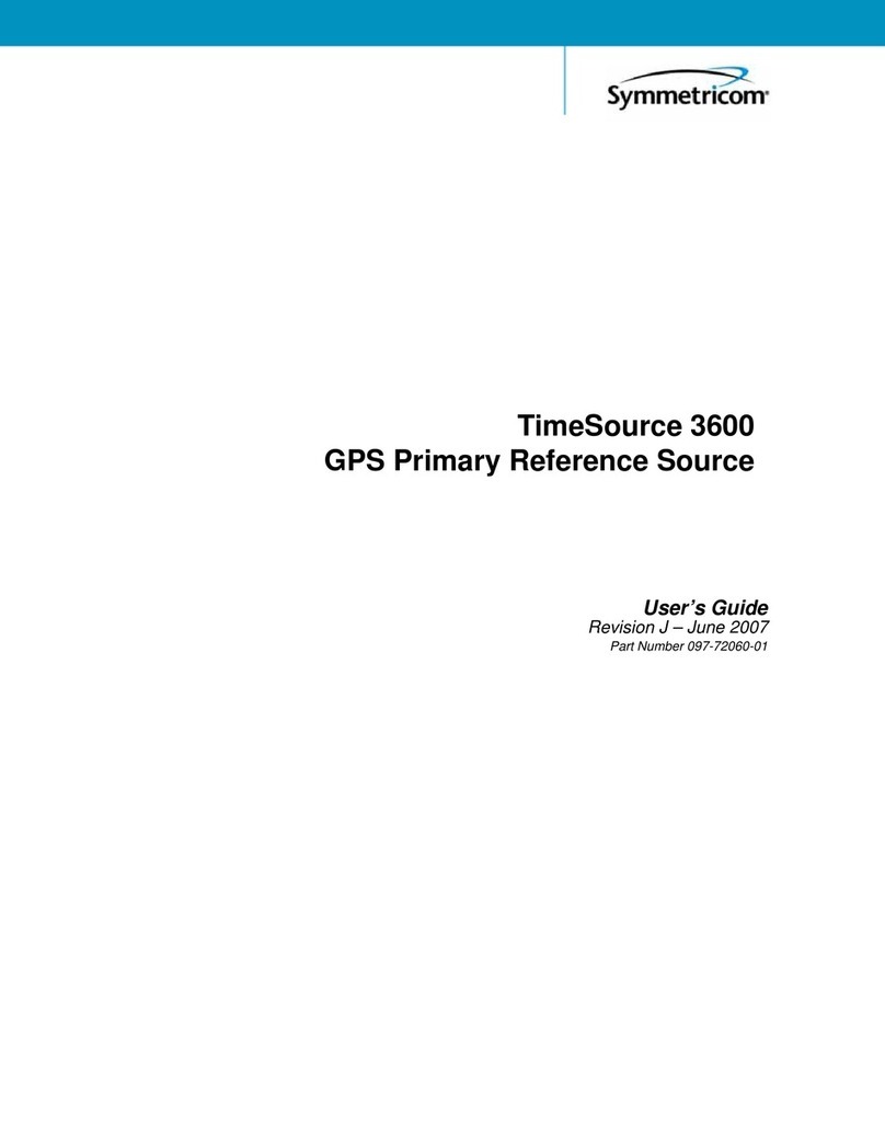 Symmetricom TimeSource 3600 User manual