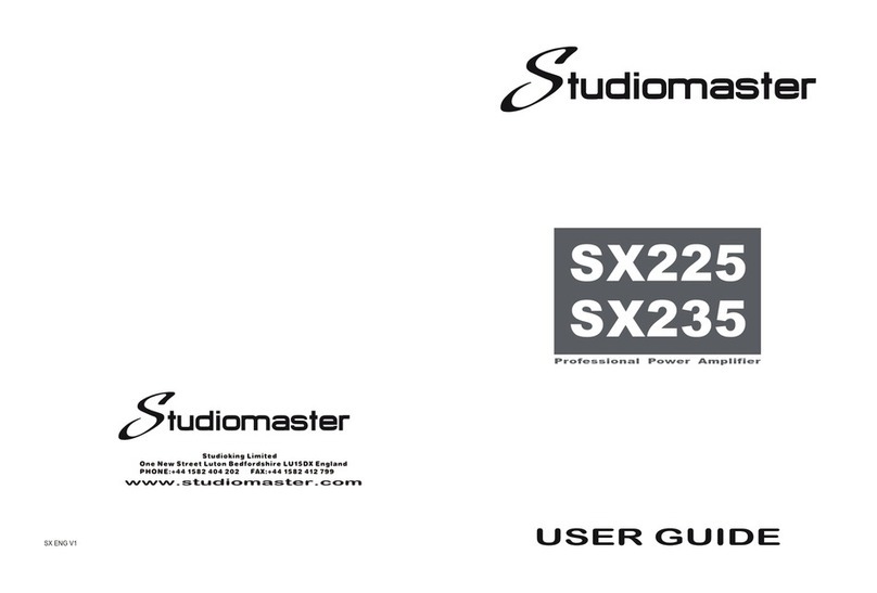 Studiomaster SX225 user guide