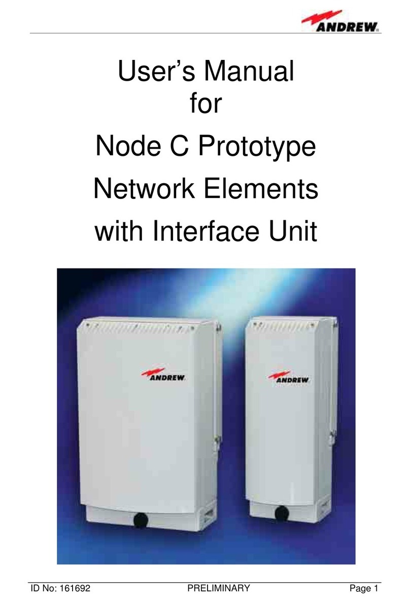 Andrew Node C837 User manual