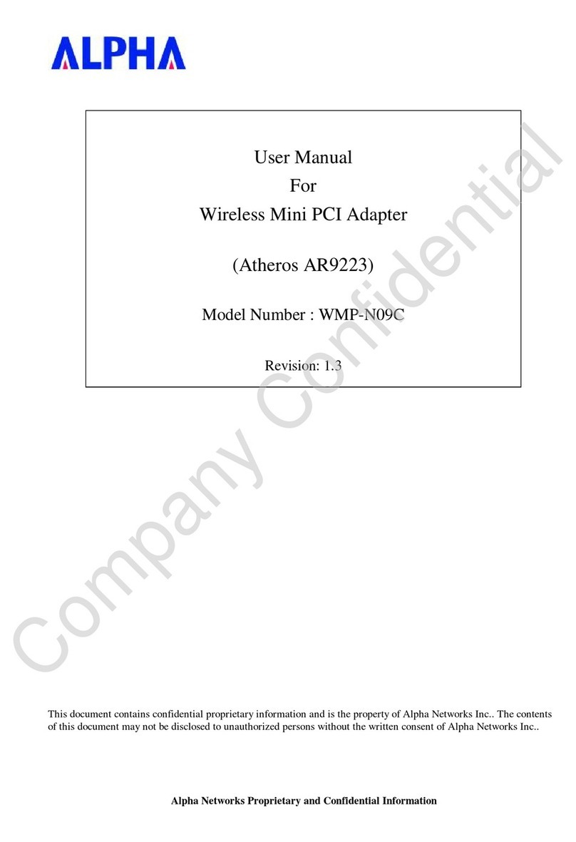 Alpha Networks WMP-N09C user manual Alpha Networks WMP-N09C user manual