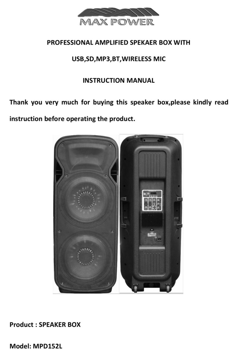 MaxPower MPD152L User manual