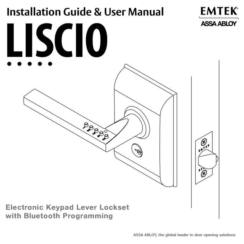 Assa Abloy EMTEK LISCIO Installation guide & user manual