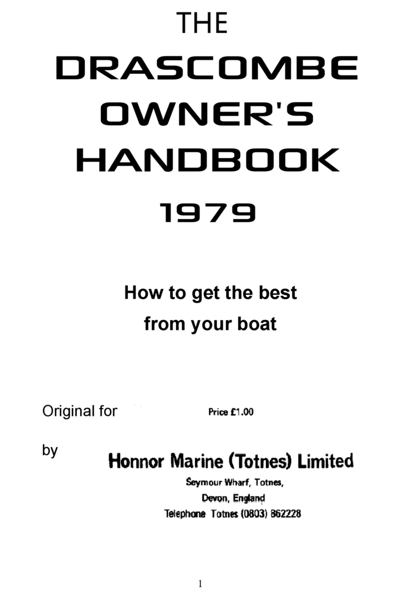 Honnor Marine DRASCOMBE 1979 Owner's handbook