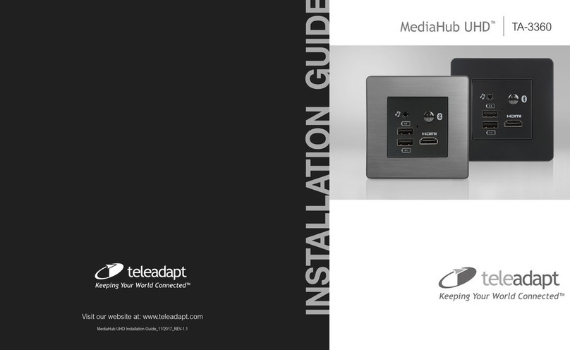 TeleAdapt MediaHub UHD TA-3360 installation guide