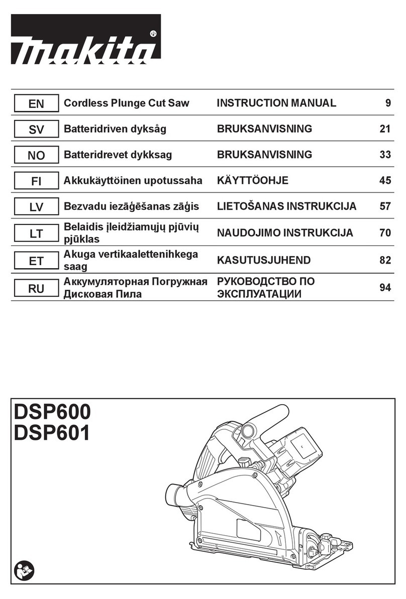 Makita DSP600 instruction manual