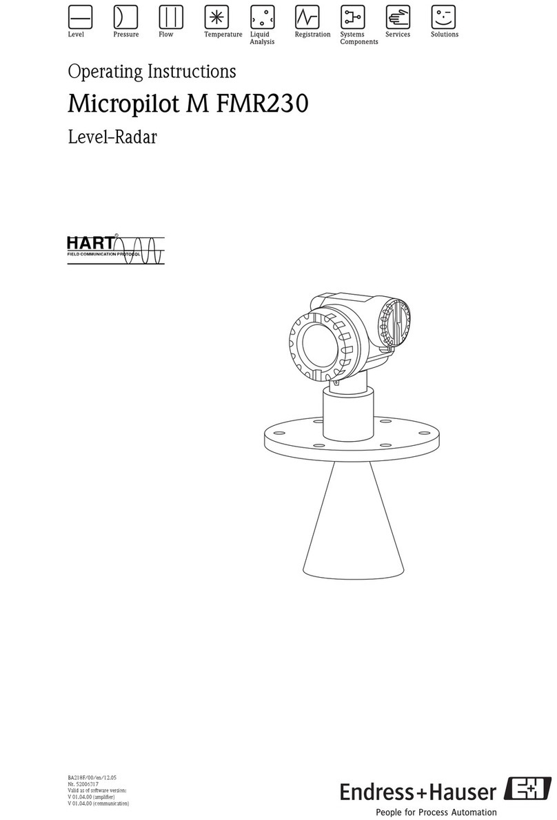 Endress+Hauser Micropilot M FMR230 operating instructions