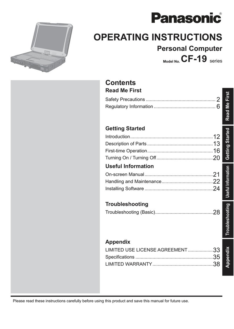 Panasonic CF-195DYAXBM User manual Panasonic CF-195DYAXBM User manual