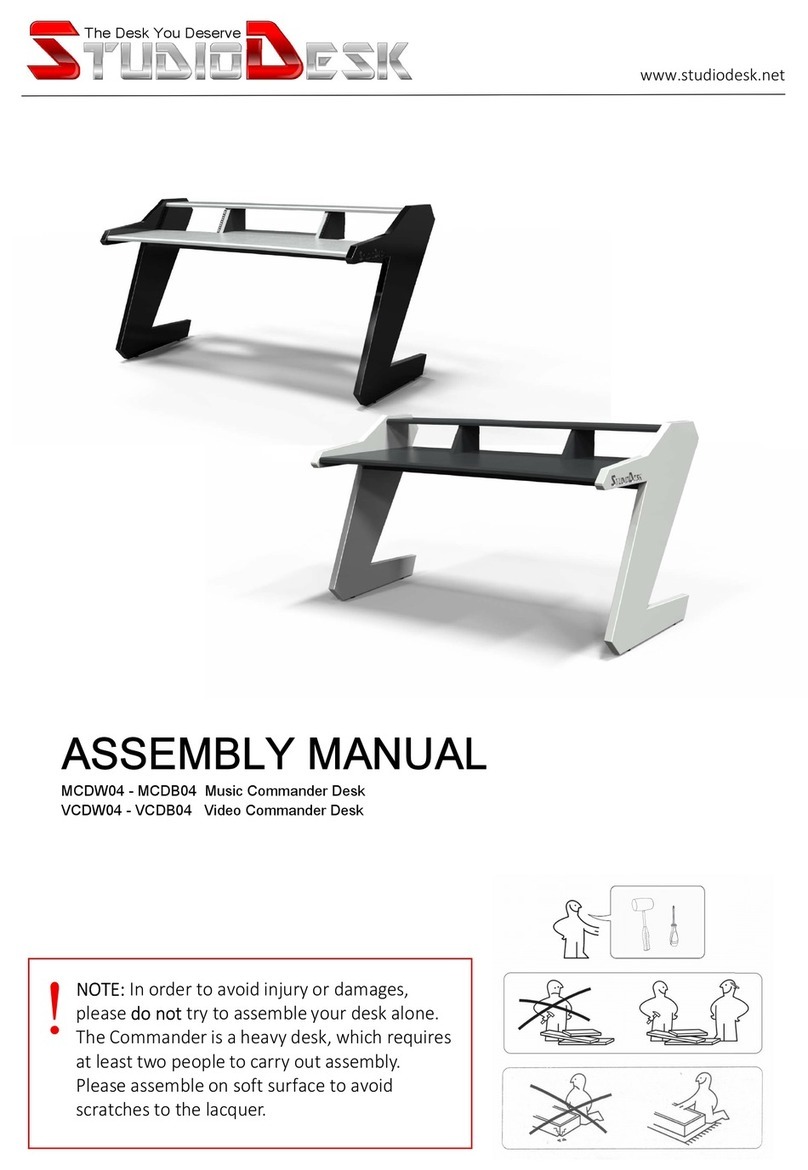 StudioDesk MCDW04 Assembly manual StudioDesk MCDW04 Assembly manual
