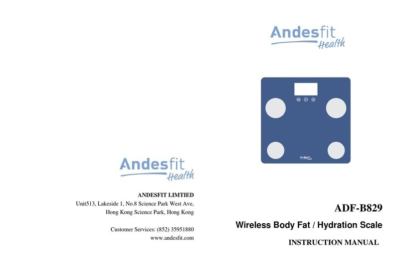 ANDESFIT ADF-B829 instruction manual