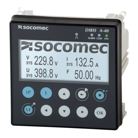 socomec DIRIS A40 operating instructions