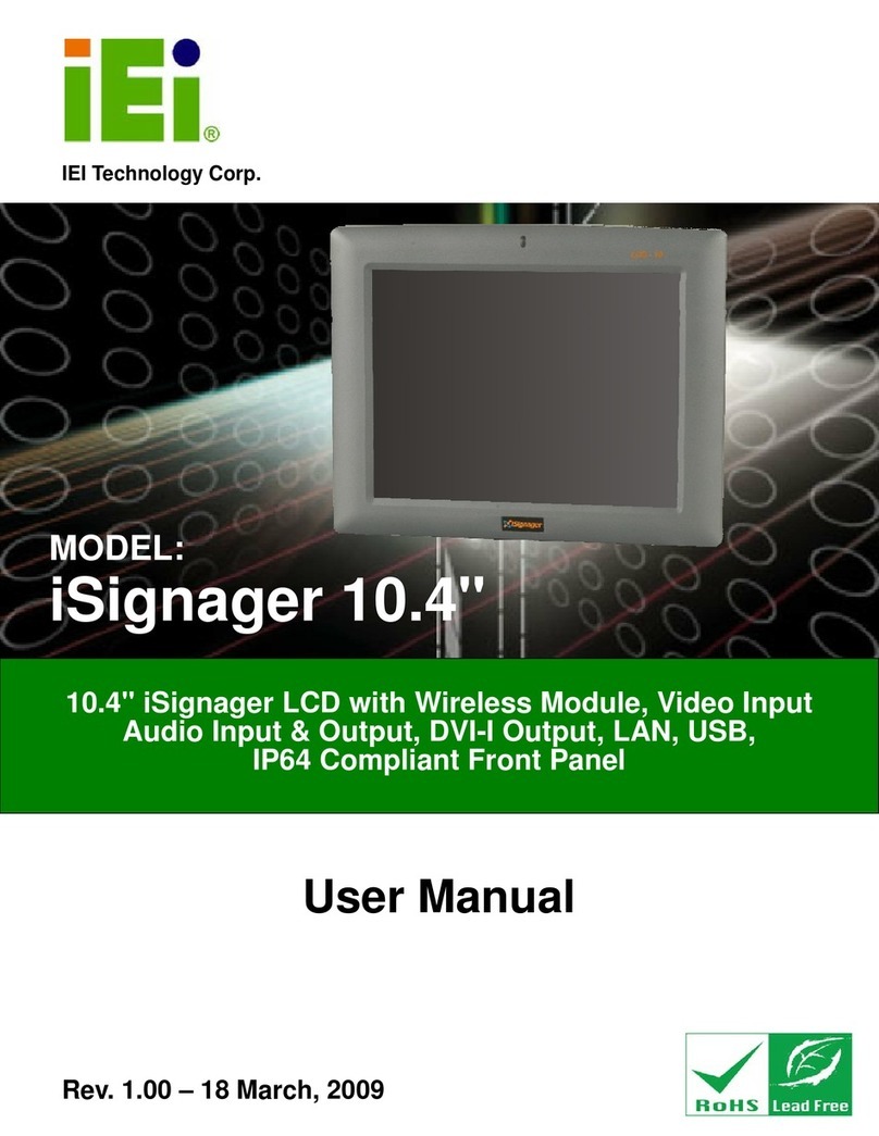 IEI Technology iSignager 10.4 User manual