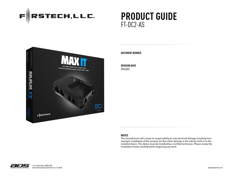 Firstech MAX It FT-DC2-AS User manual