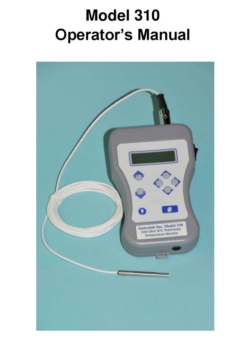 Instrulab 310 Operator's manual