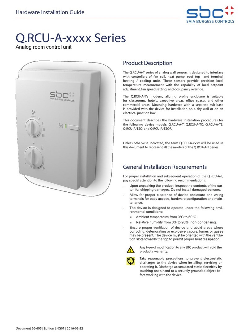 SBC Q.RCU-A Series Hardware installation guide