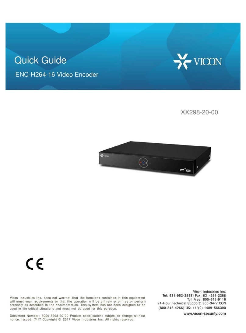 Vicon ENC-H264-16 quick guide