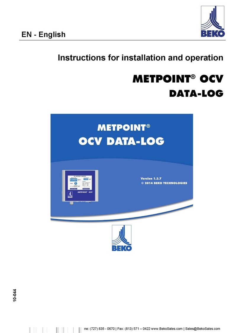Beko METPOINT OCV User guide