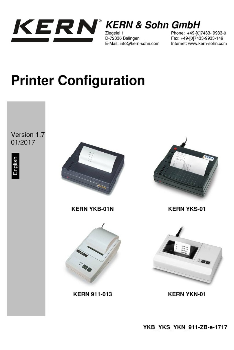 KERN YKB-01N User manual