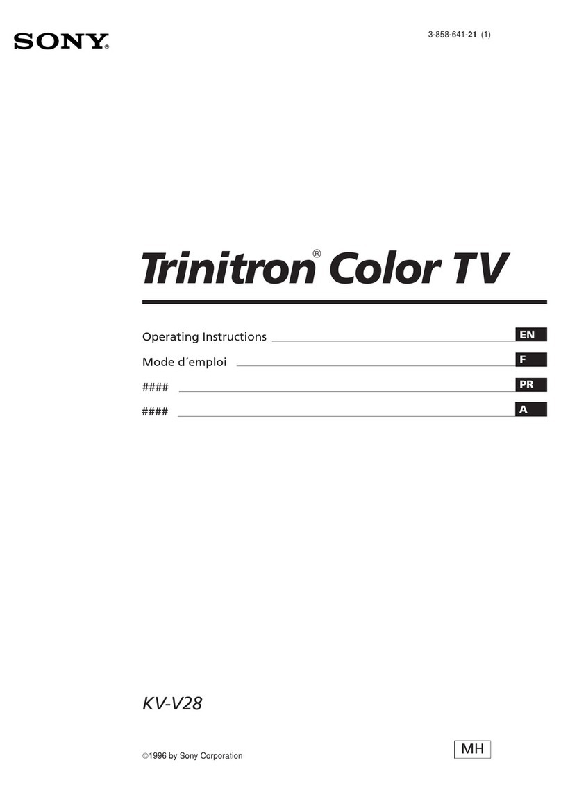Sony KV-V28 User manual Sony KV-V28 User manual