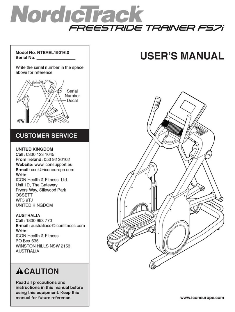 NordicTrack NTEVEL19016.0 user manual