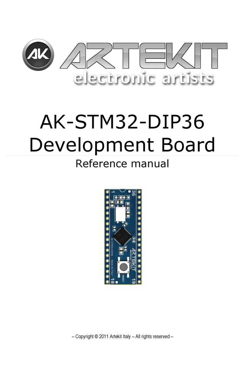 Artekit AK-STM32-DIP36 Reference manual