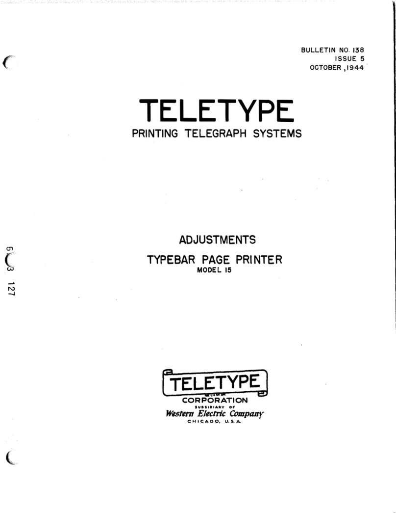 Teletype MODEL 15 User manual