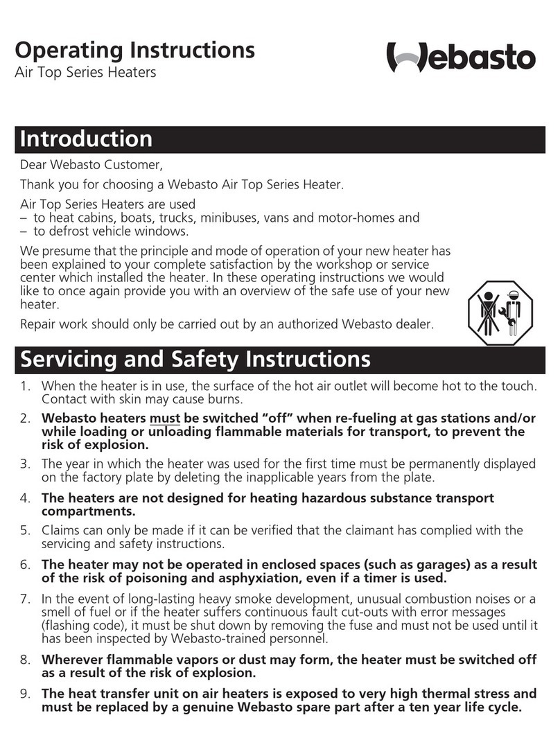 Webasto Air Top Series operating instructions Webasto Air Top Series operating instructions