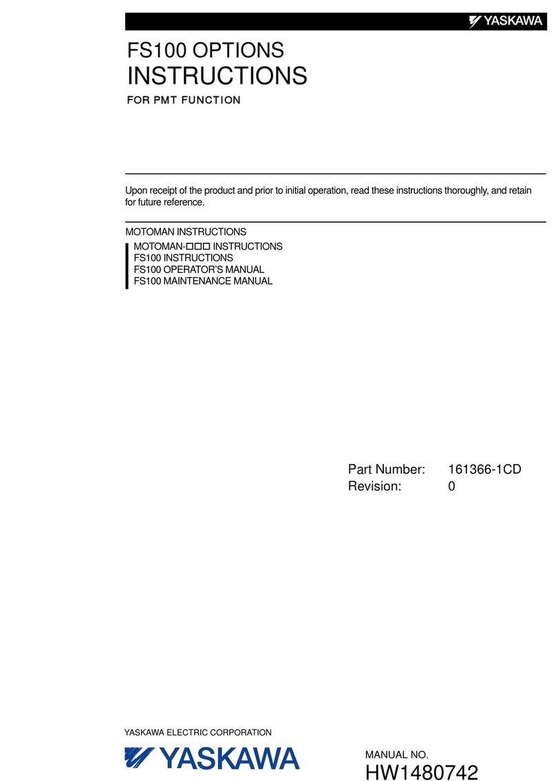 YASKAWA MOTOMAN FS100 User manual