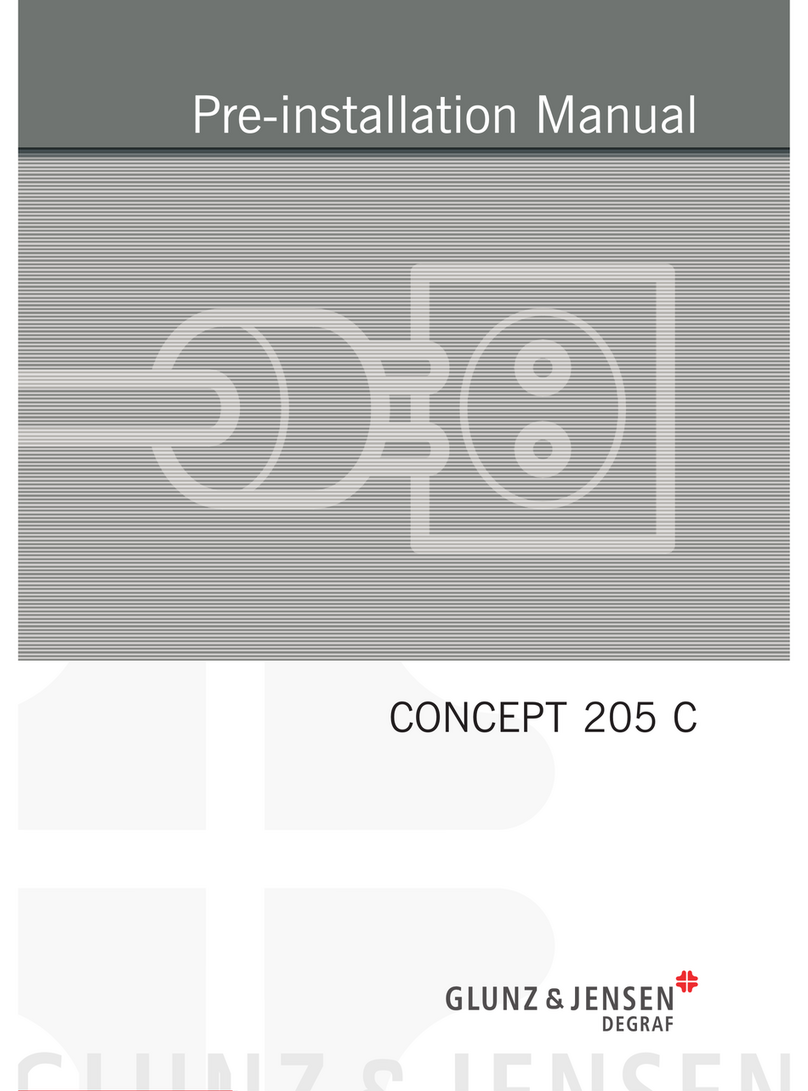 Glunz & Jensen Concept 205 C User manual