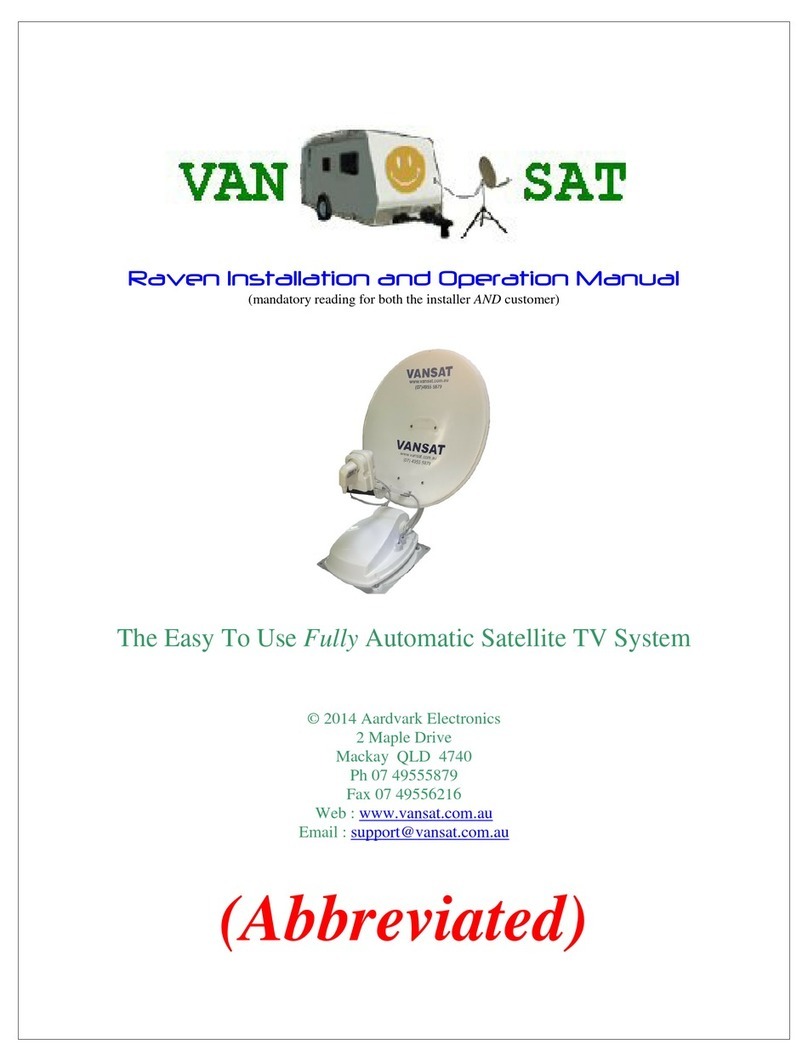 Aardvark VANSAT Raven Installation and operation manual