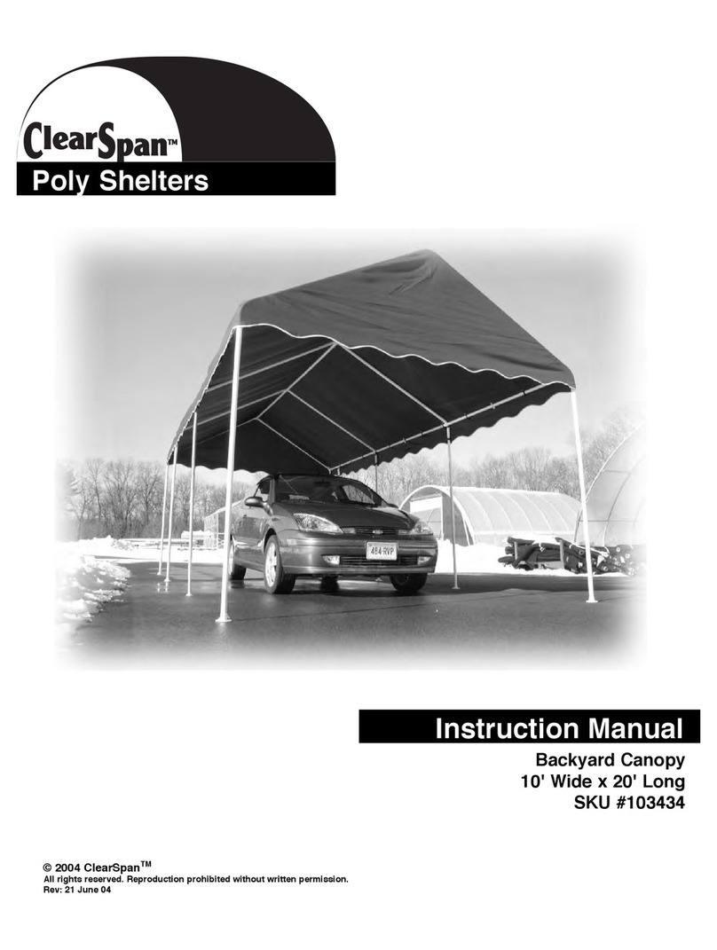 ClearSpan 103434 instruction manual