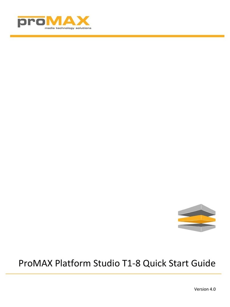 Promax Platform Studio series quick start guide